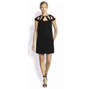 DIANE Von FURSTENBERG Black Cutout Open Back Tie Cocktail Achava Dress. Sz 4